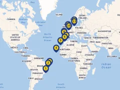Mapa plavby
