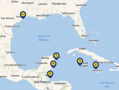 Mapa plavby