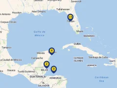 Mapa plavby