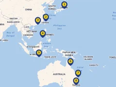 Mapa plavby