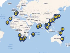 Mapa plavby