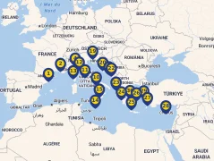 Mapa plavby