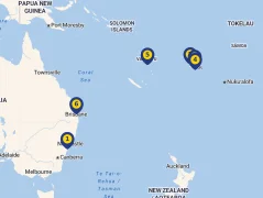 Mapa plavby