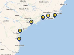 Mapa plavby