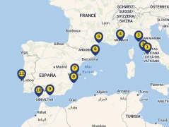 Mapa plavby
